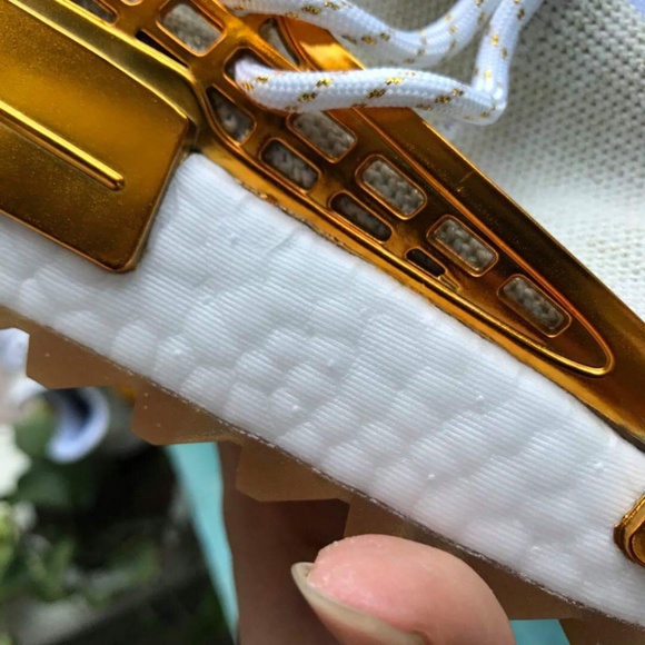 Human Race off white and gold shoes Adidas Pharrel main image 7
